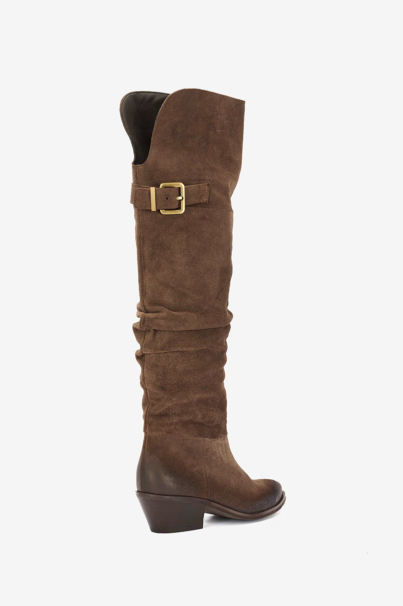 Stivale in Camoscio Castagna - Horizon