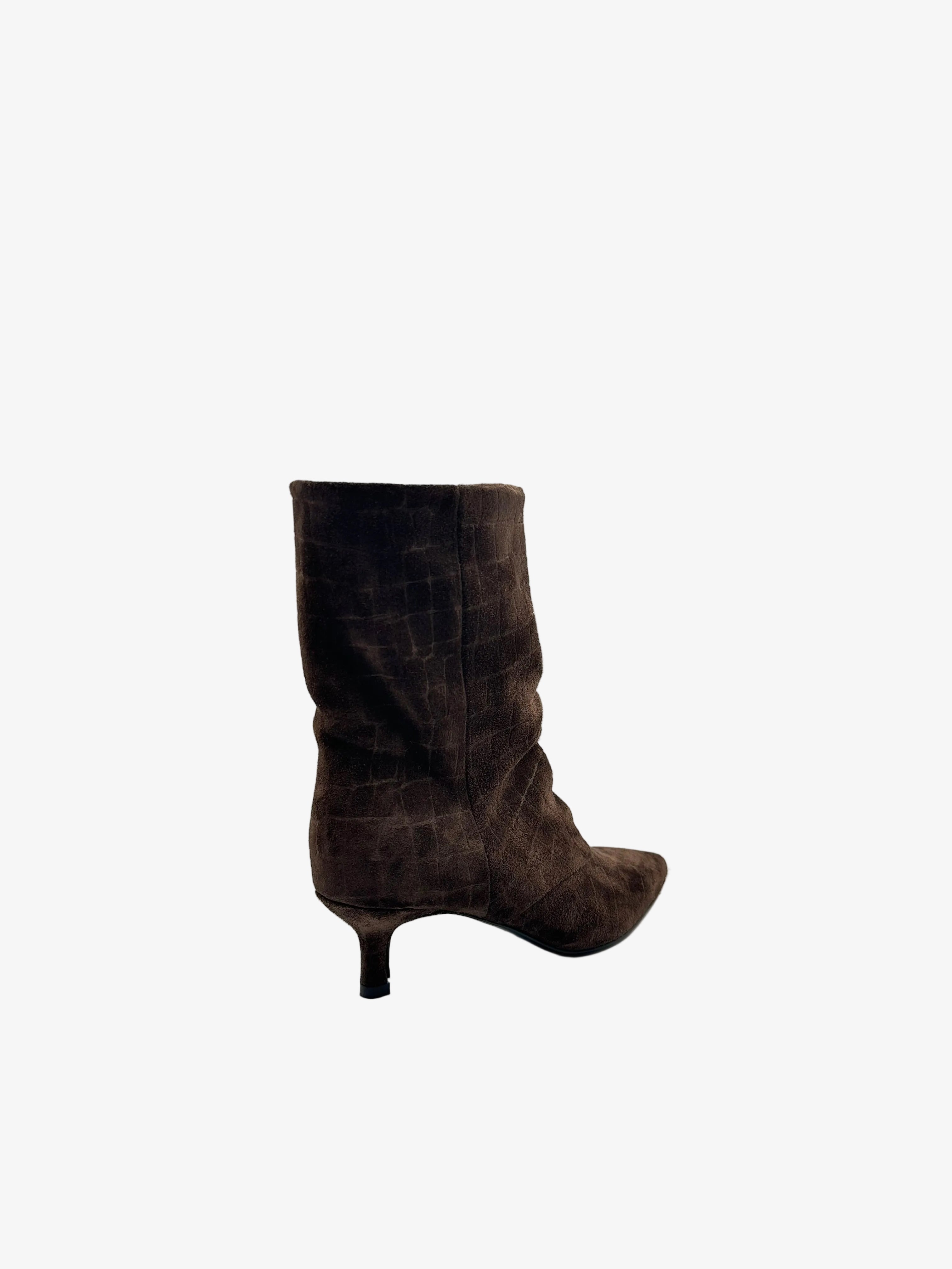 Stivaletti in Camoscio T.Moro con Stampa Cocco - Lyra