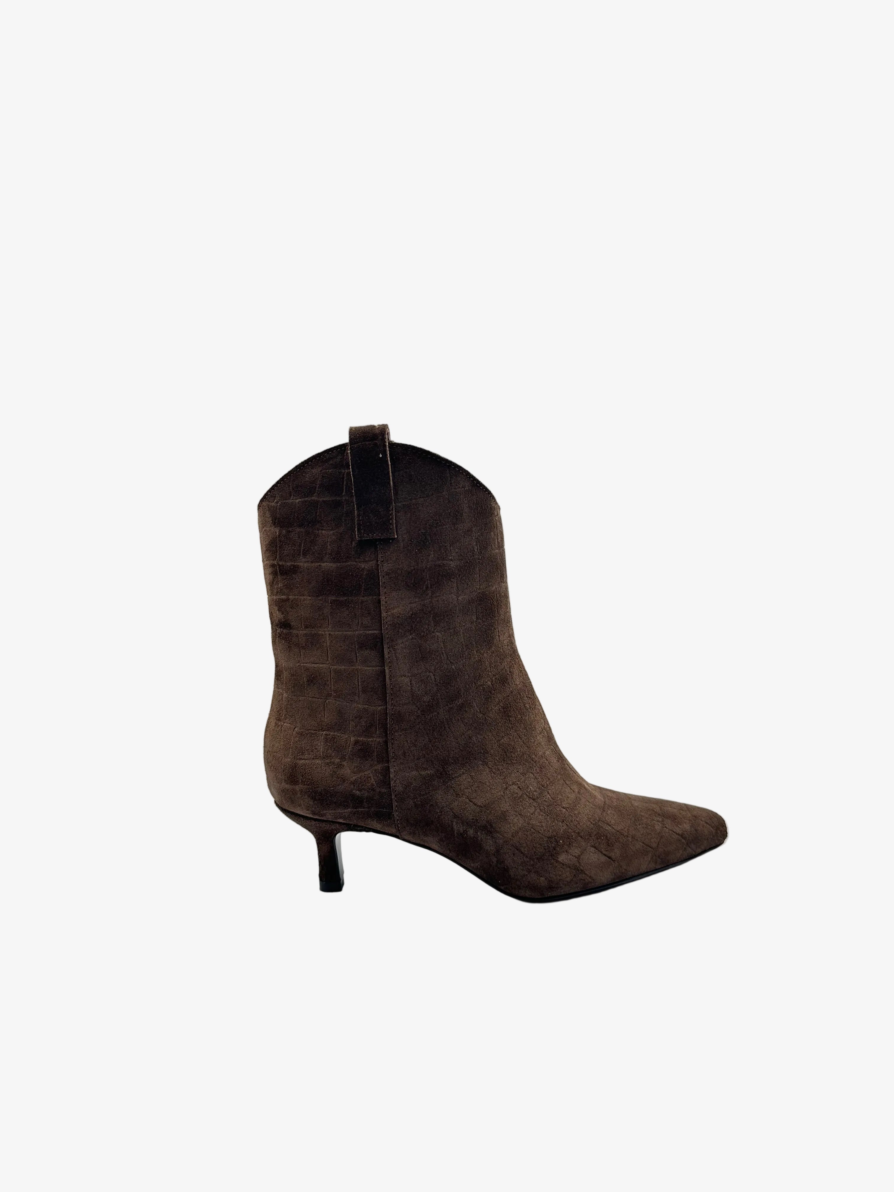 Stivaletti in Camoscio T.Moro con Stampa Cocco - Siria