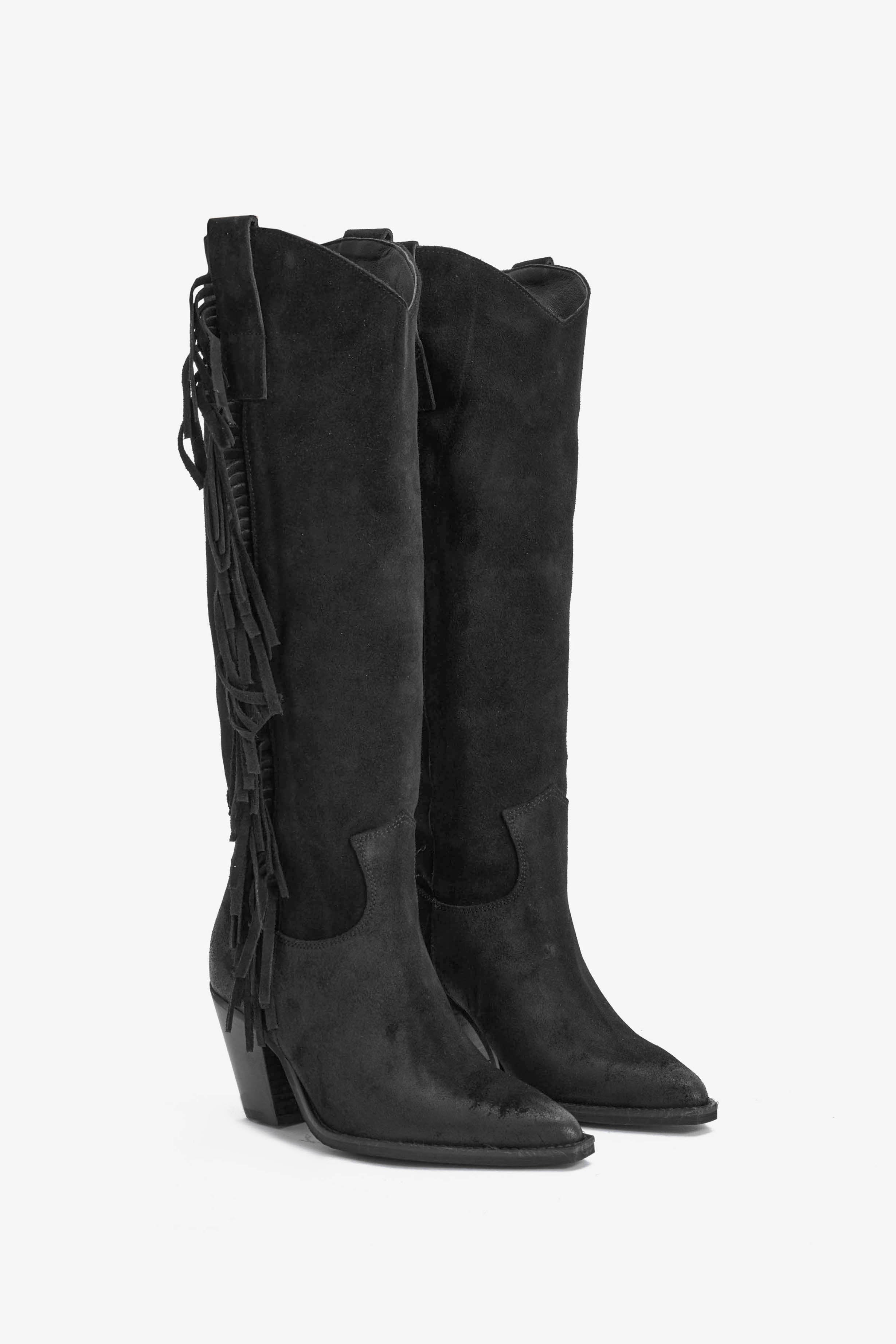 Stivale in Camoscio Nero - Isabel