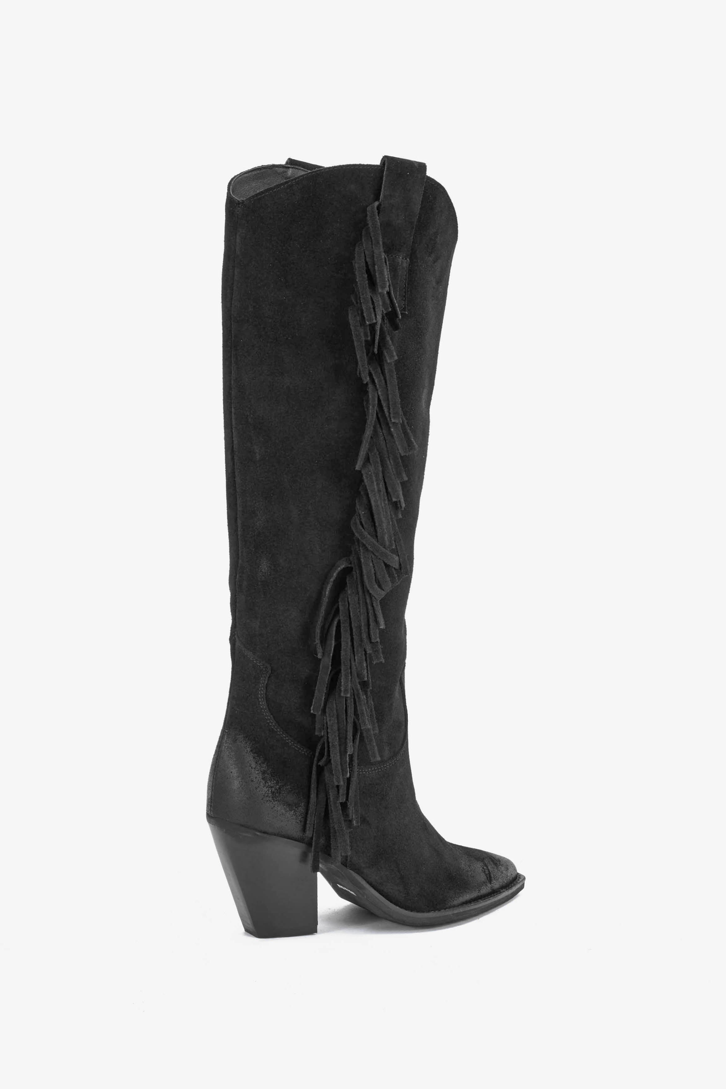 Stivale in Camoscio Nero - Isabel