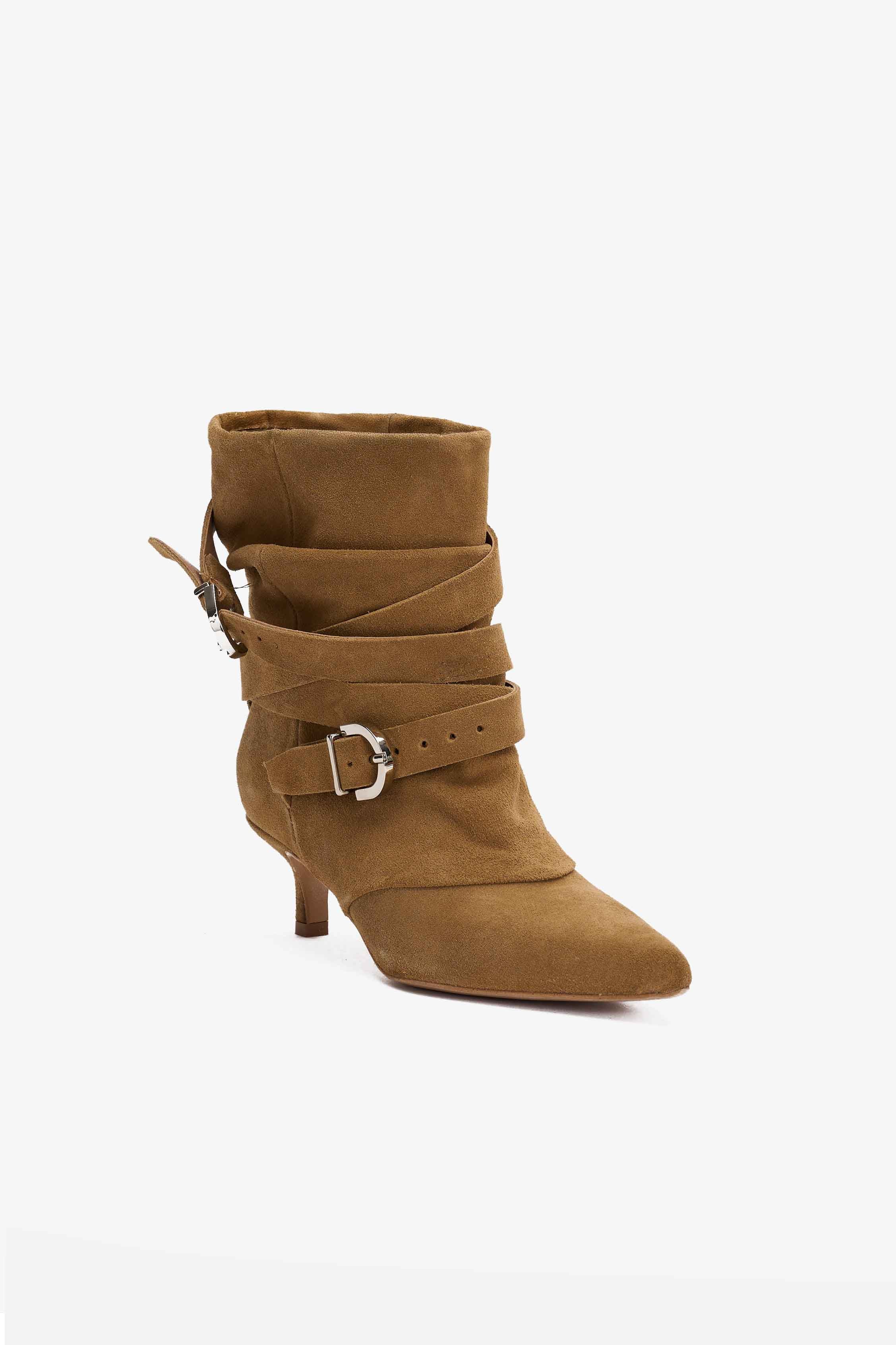 Stivaletto in Camoscio Deserto con Multi-Cinturino - Rebel