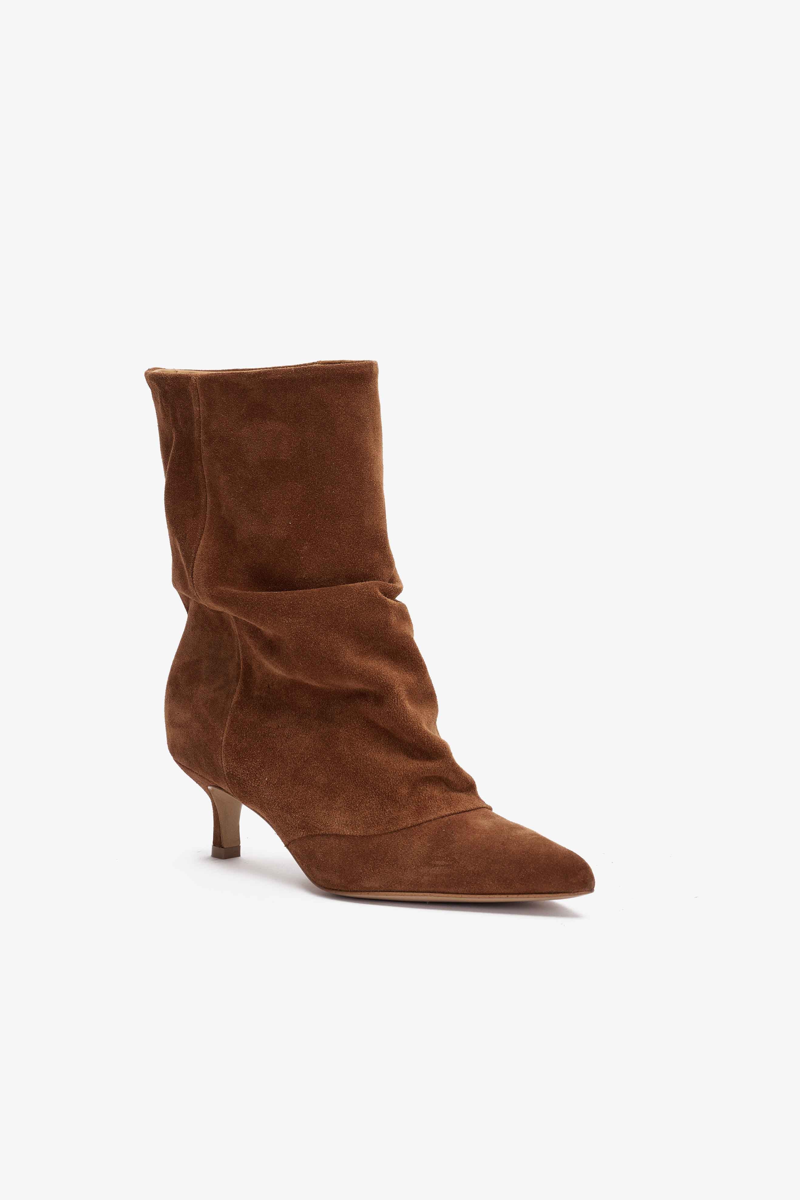 Stivaletti in Camoscio Tabacco - Lyra