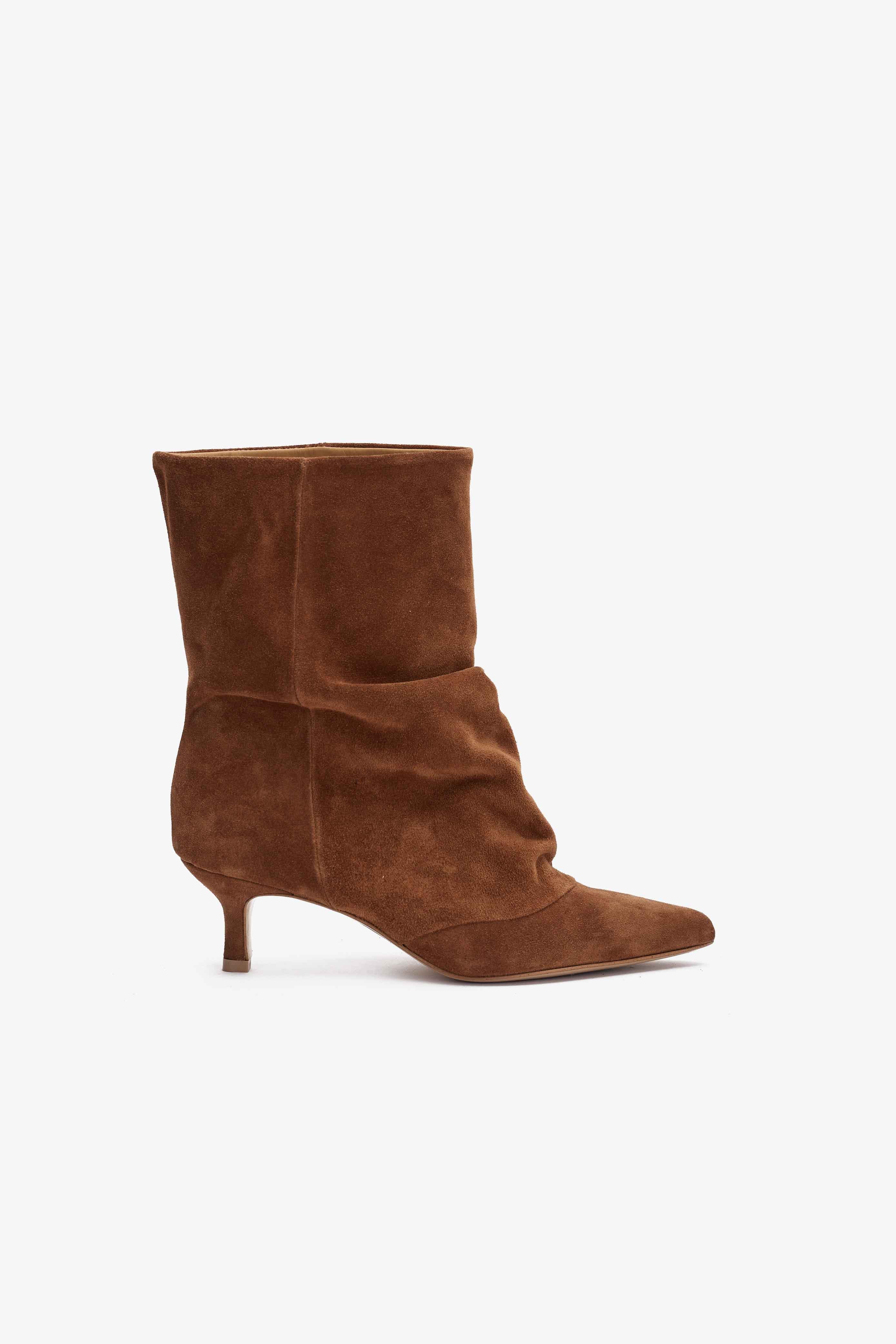 Stivaletti in Camoscio Tabacco - Lyra