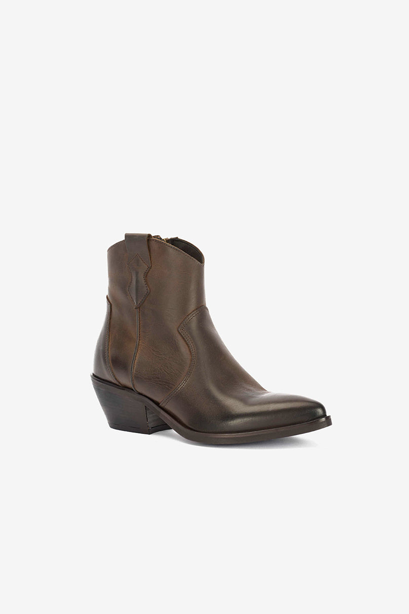 Stivaletti in Tex T.Moro e Zip Laterale - Mesa