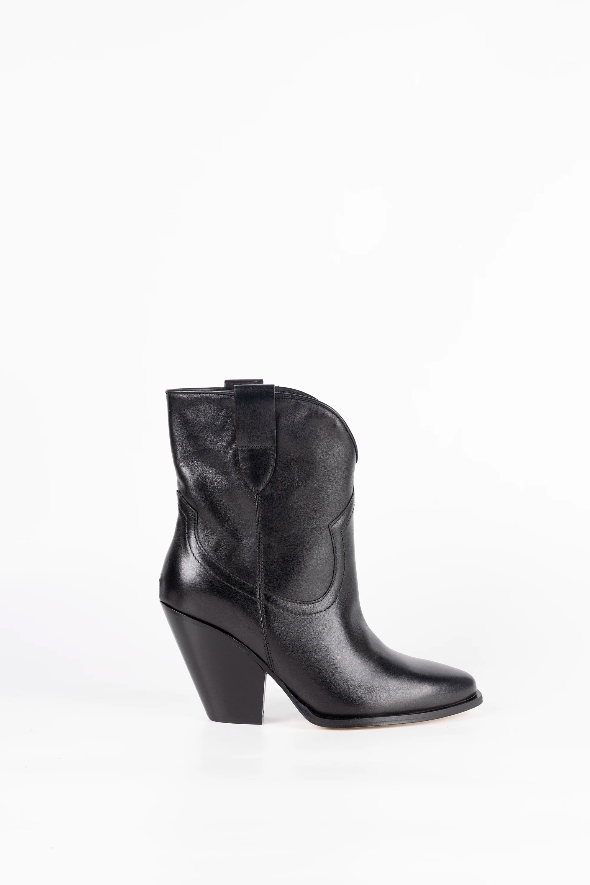 Stivaletto in Vitello Nero - Dhalia