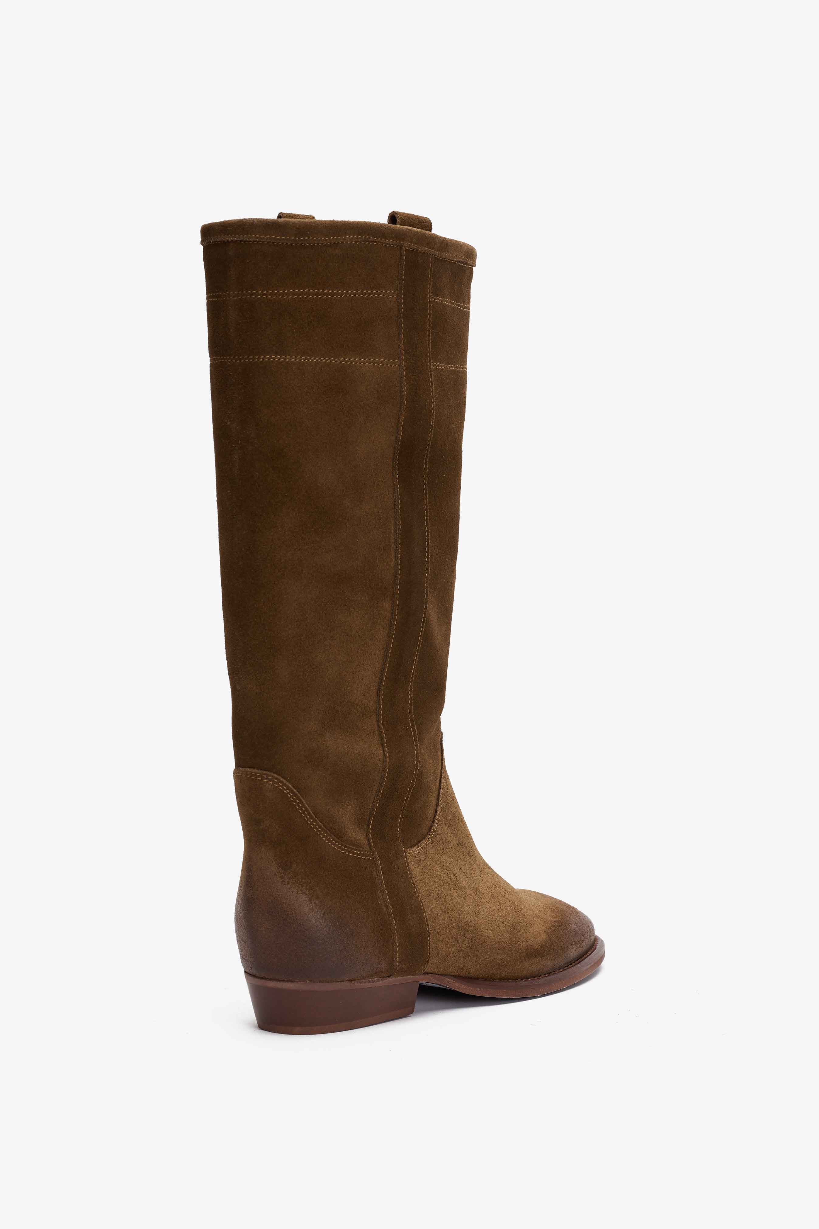 Stivale in Camoscio Tabacco - Shahara