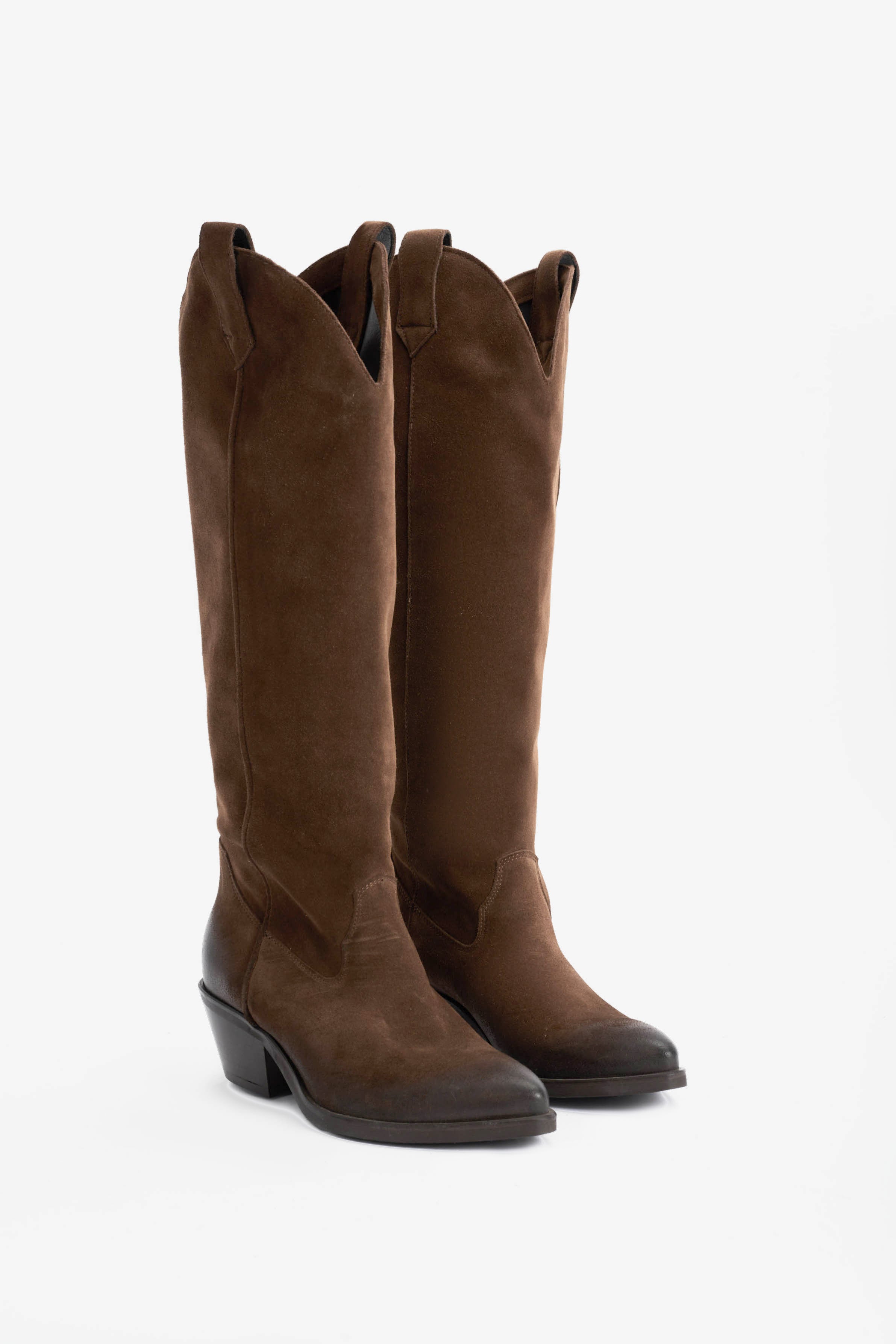 Stivale in Camoscio Tabacco - Serin