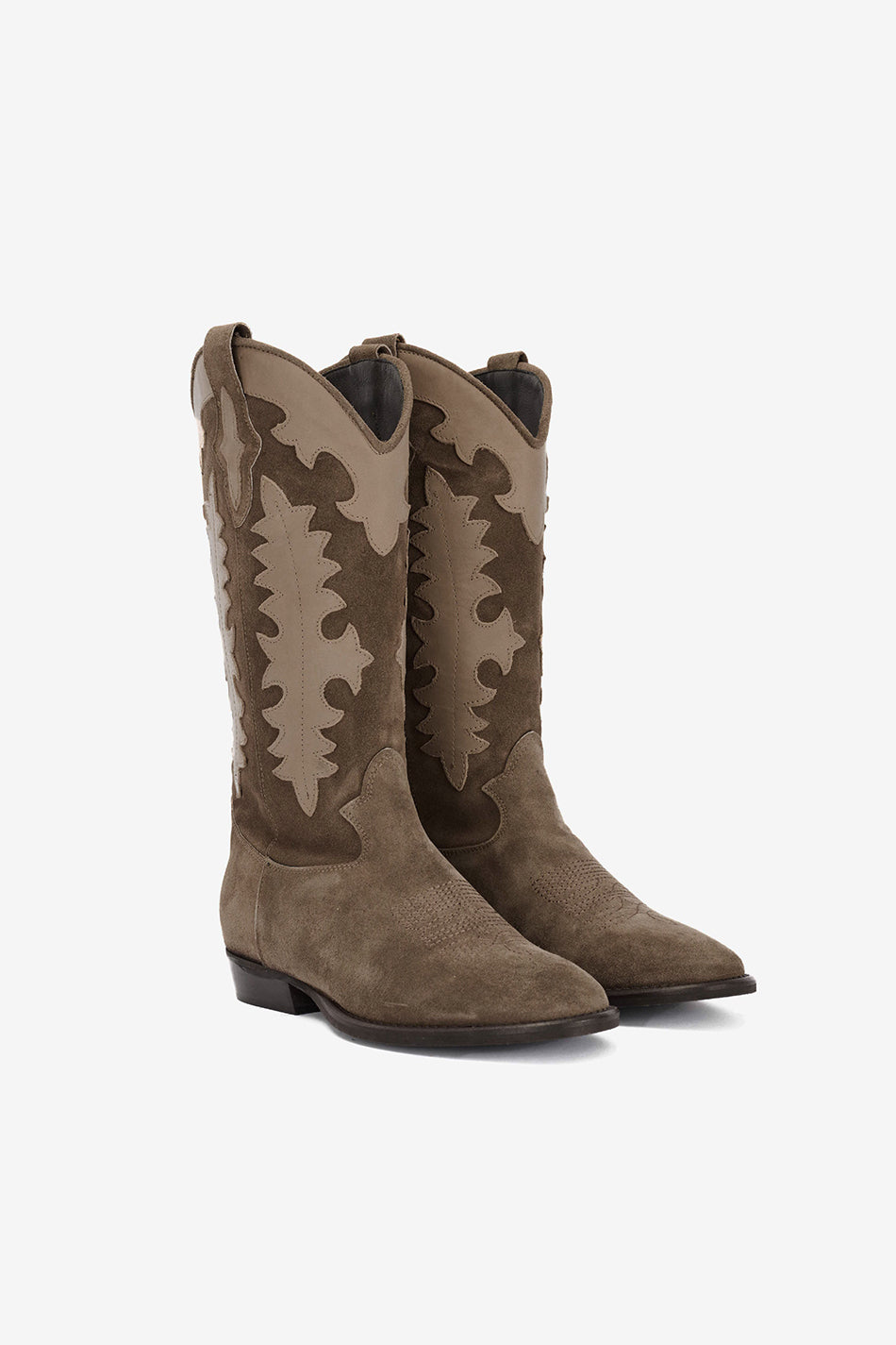 Stivale in Camoscio Fango e Riporti Fango - Aurora