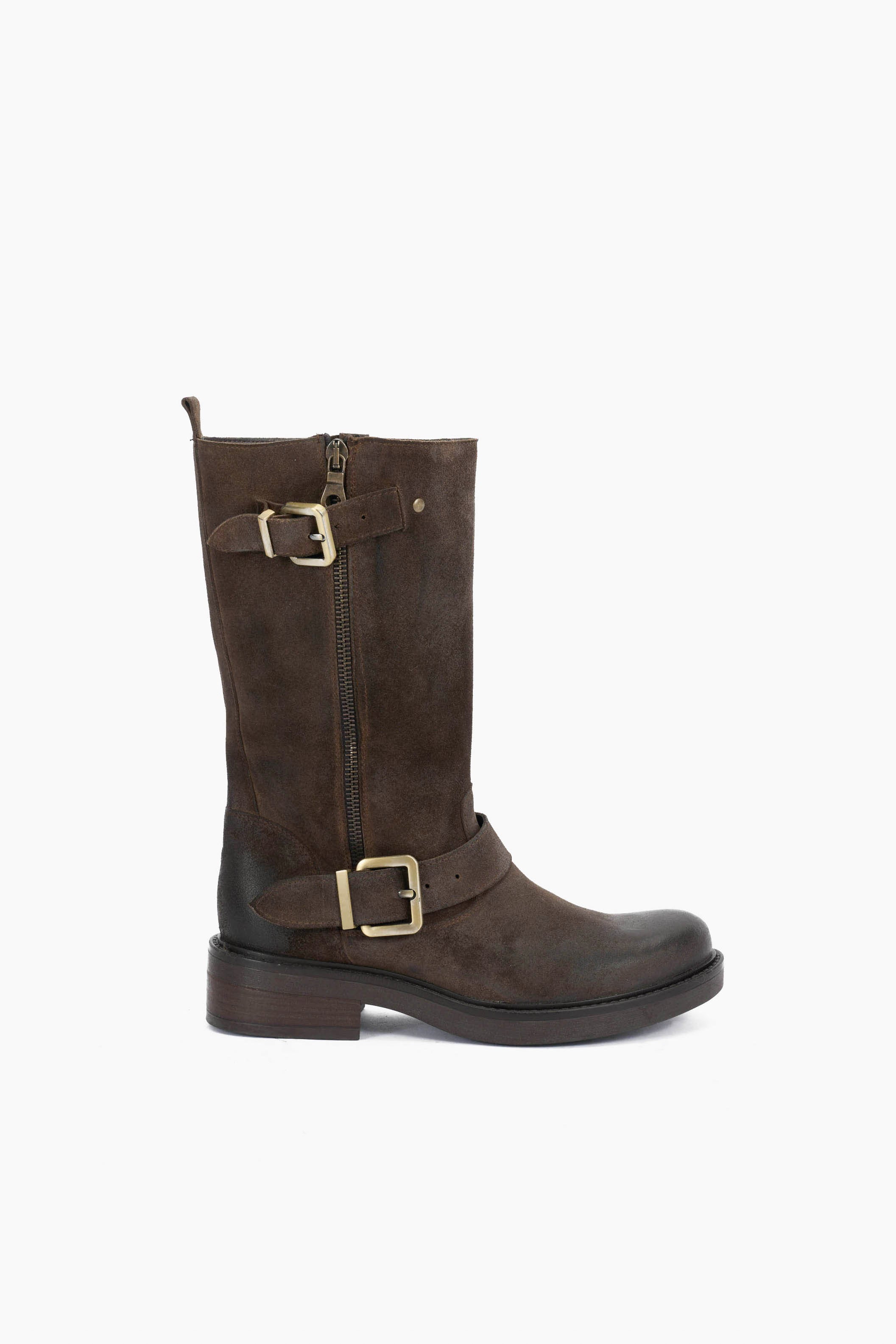 Stivale Biker in Camoscio T.Moro - Axel