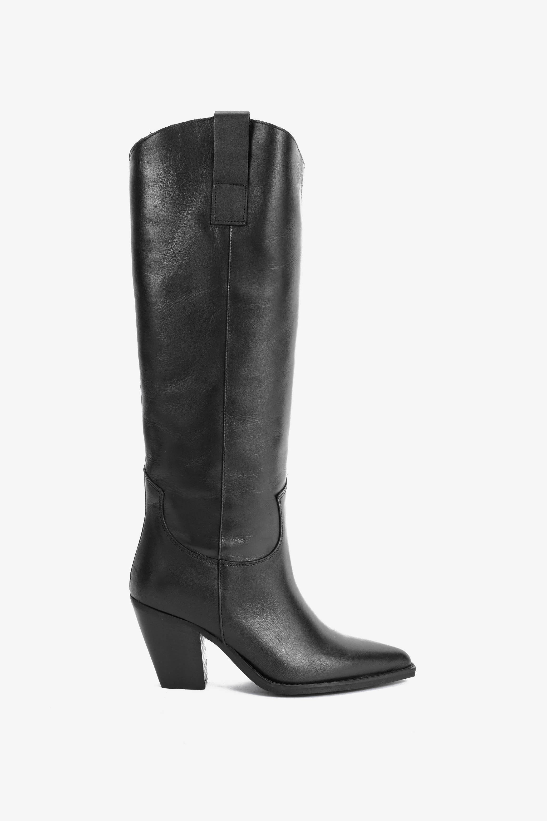 Stivale in Vitello Nero - Elodie