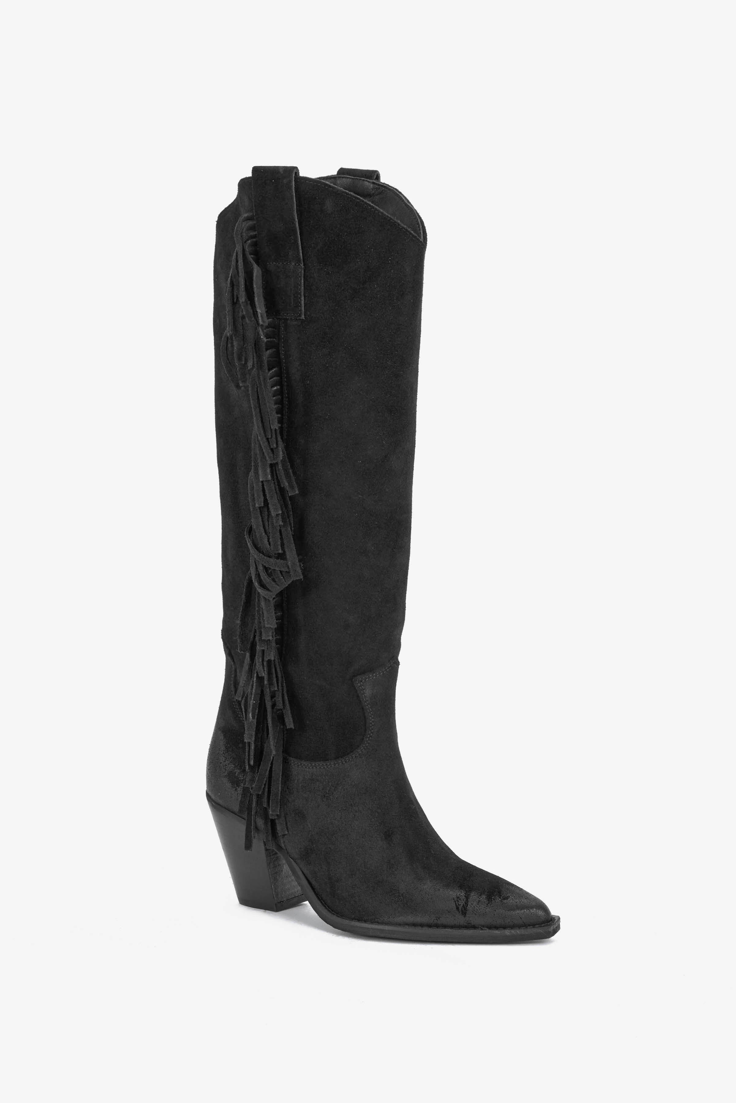 Stivale in Camoscio Nero - Isabel