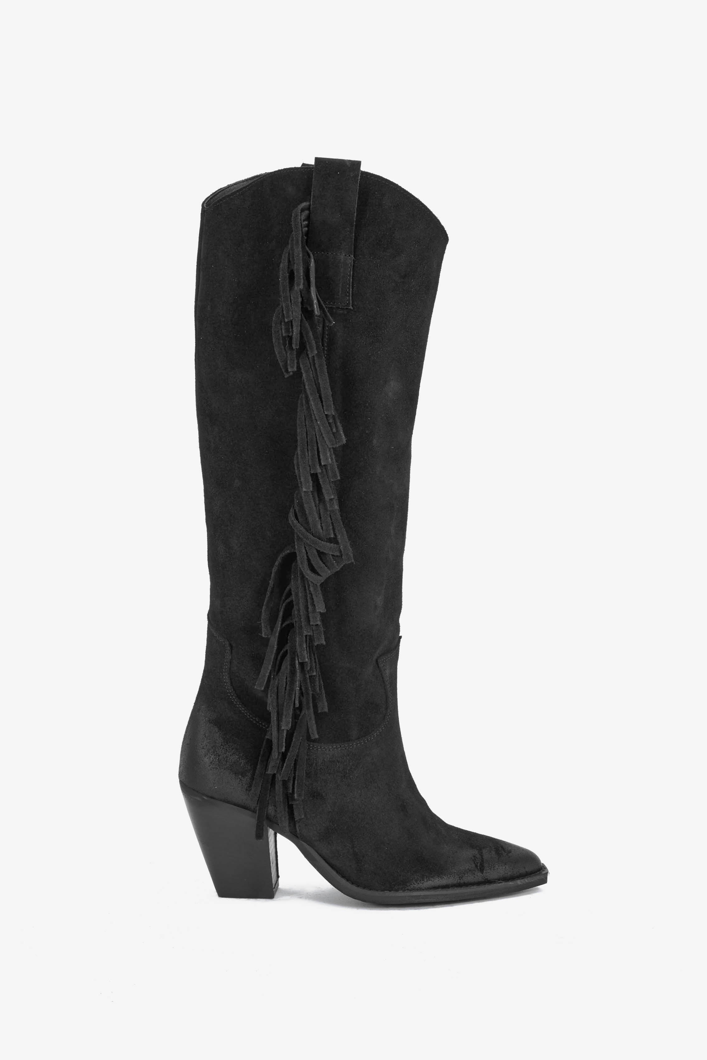 Stivale in Camoscio Nero - Isabel