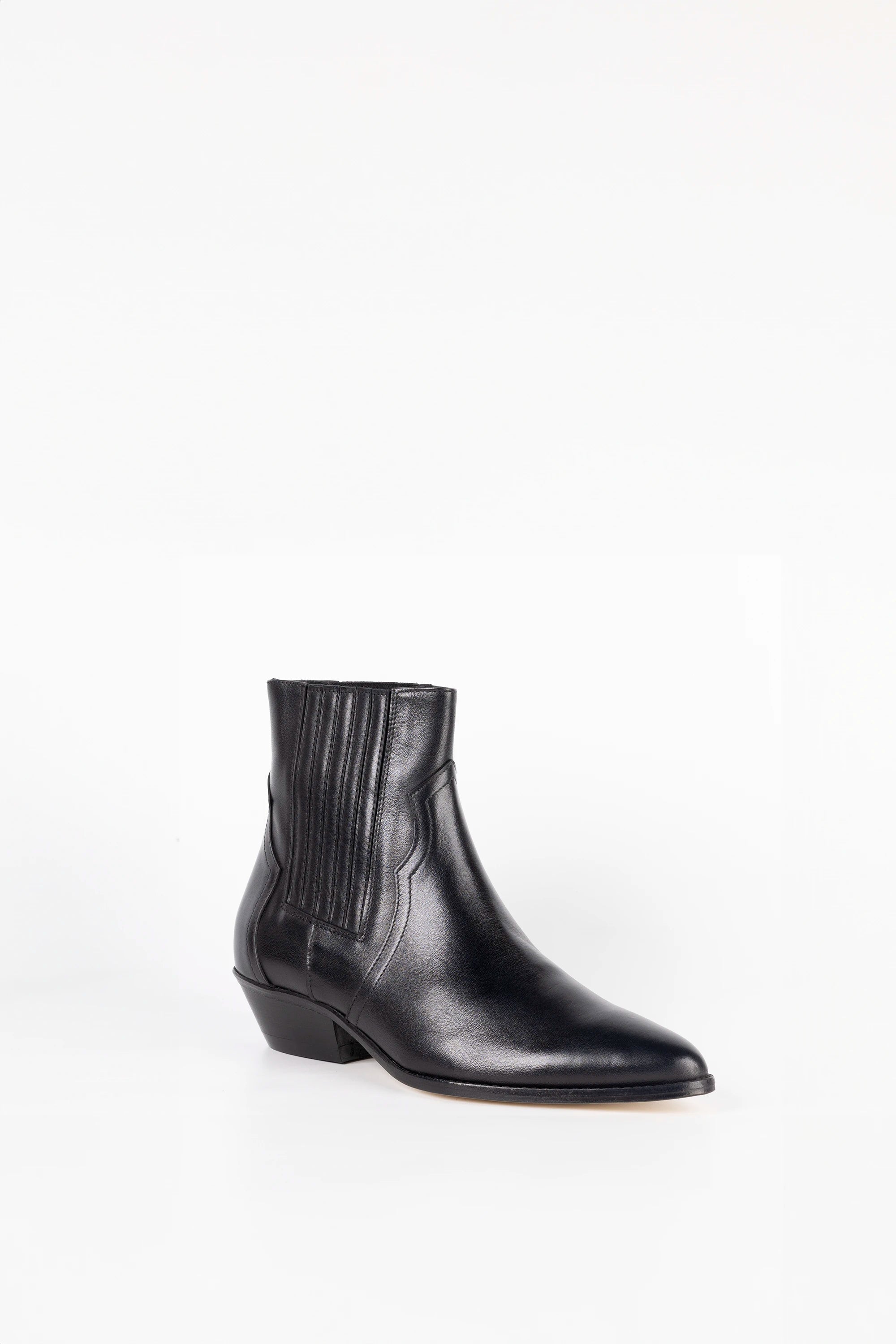 Stivaletto in Vitello Nero - Zoe