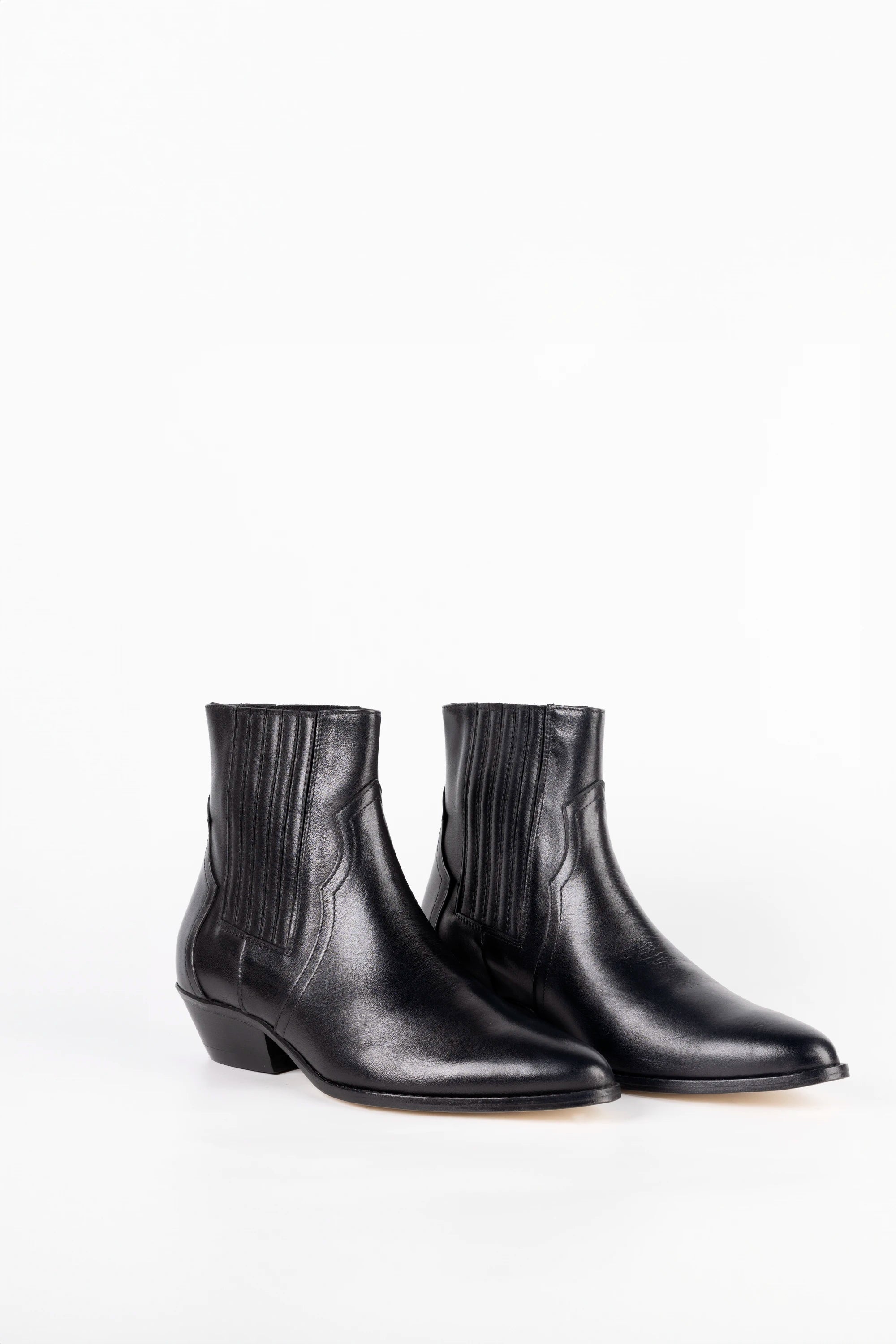 Stivaletto in Vitello Nero - Zoe