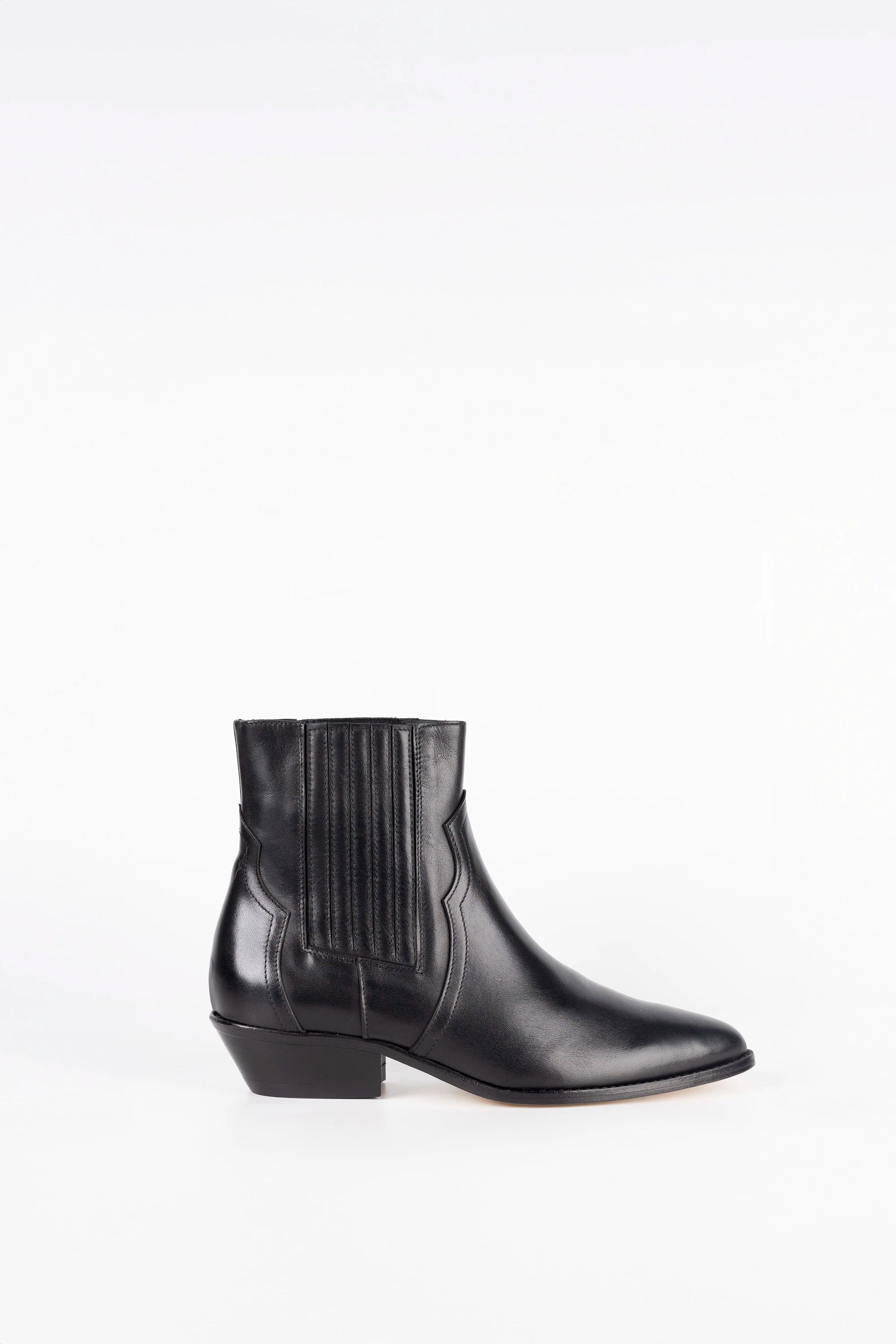 Stivaletto in Vitello Nero - Zoe