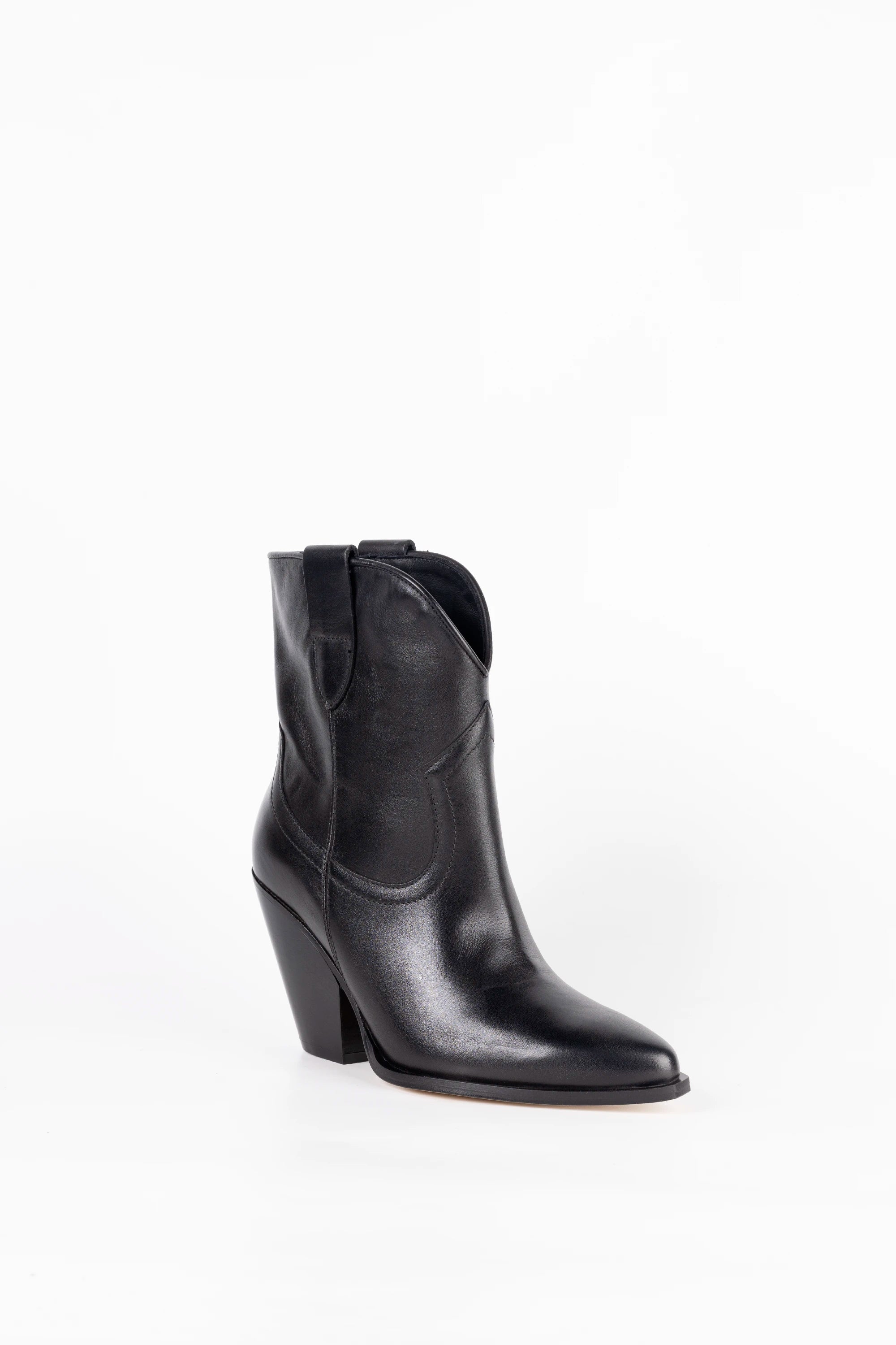 Stivaletto in Vitello Nero - Dhalia