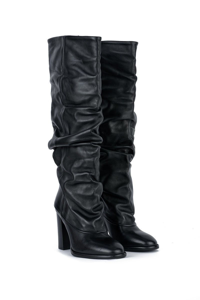 Stivale in Nappa Nero - Harlow