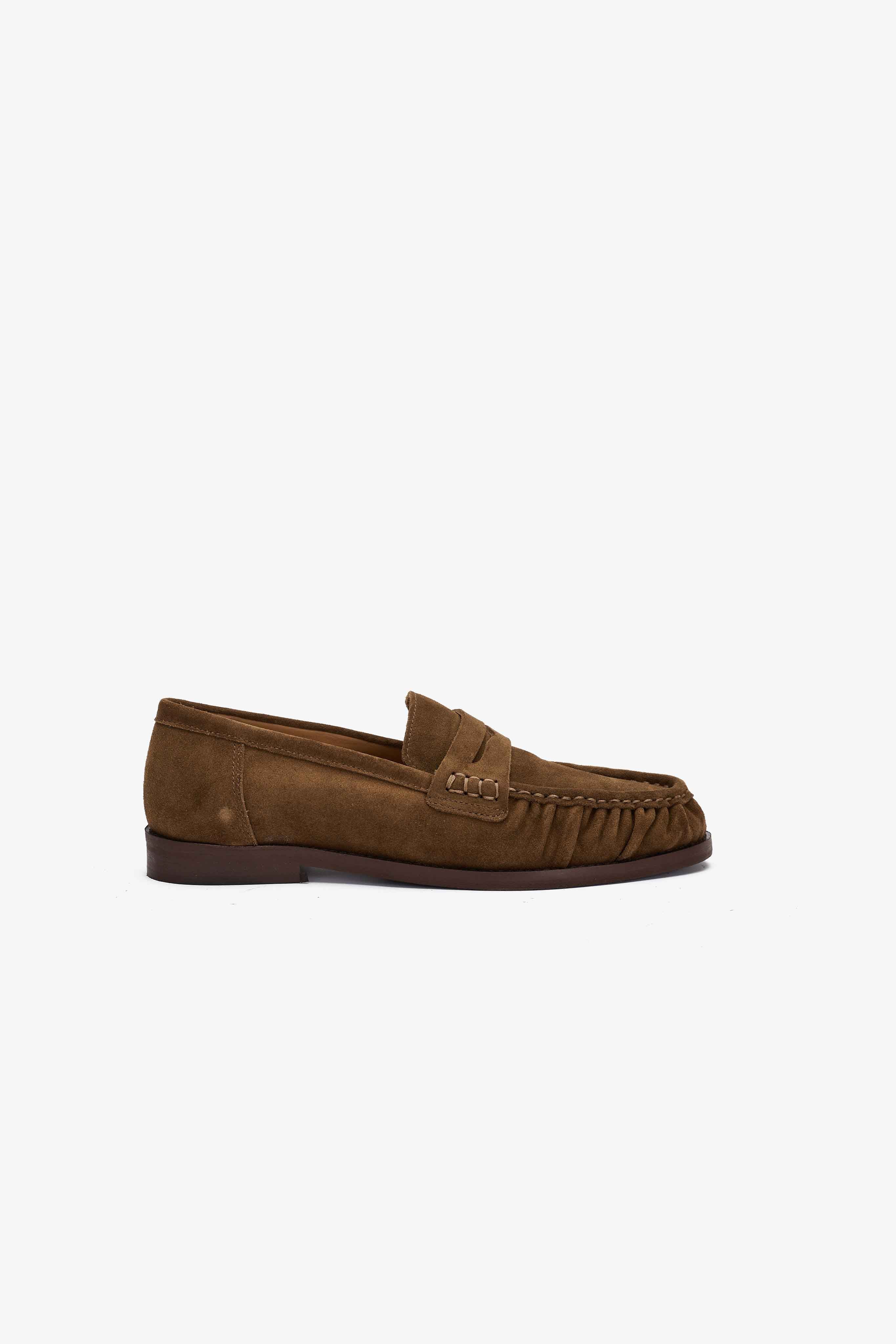 Mocassino in Camoscio Tabacco - Leo