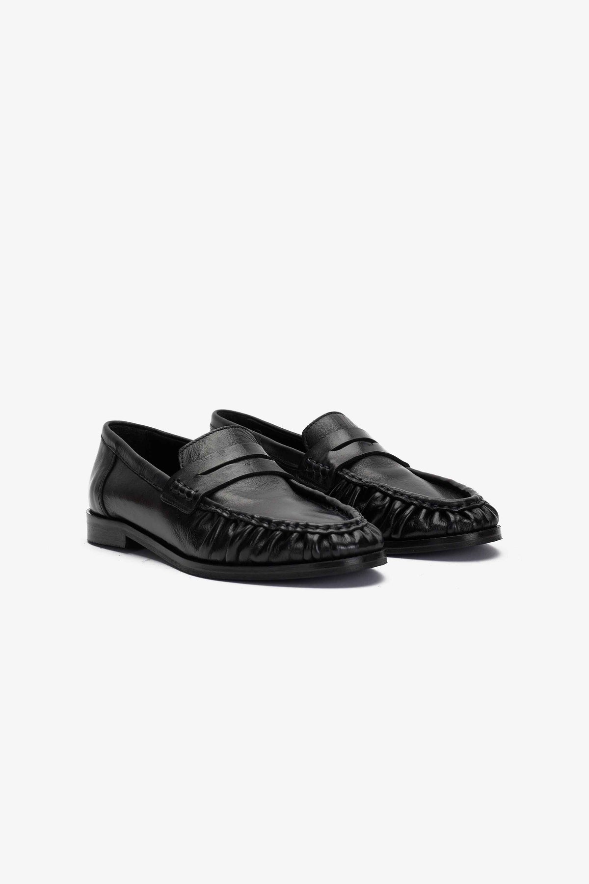 Mocassino in Pelle Nera - Leo